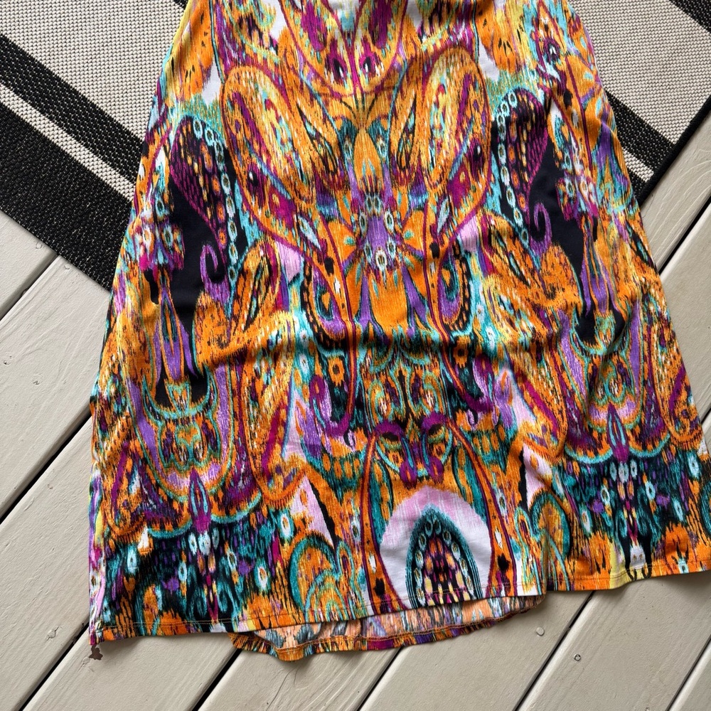 Colorful Sleeveless Maxi Dress - Picture 3 of 7